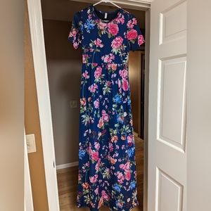 Pinkblush Floral Maxi Maternity Dress